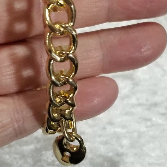 Graziano cn signed gold tone bracelet 1.1983 - Picture 6 of 9